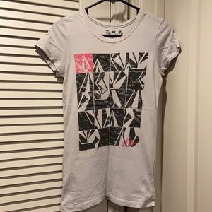 Gray/Pink Volcom Tee